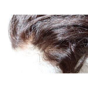Yoowigs 18” 100% Human Hair Lace Front Wig Brown Light Yaki Uncut Lace
